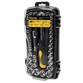 Juego de 39 herramientas mixtas entradas 1/4" y 3/8" pretul